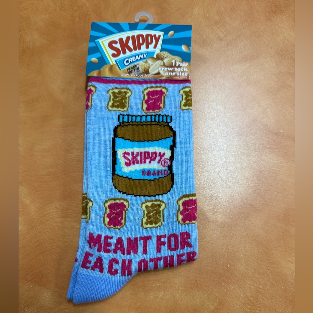 Skippy Peanut Butter Crew Socks